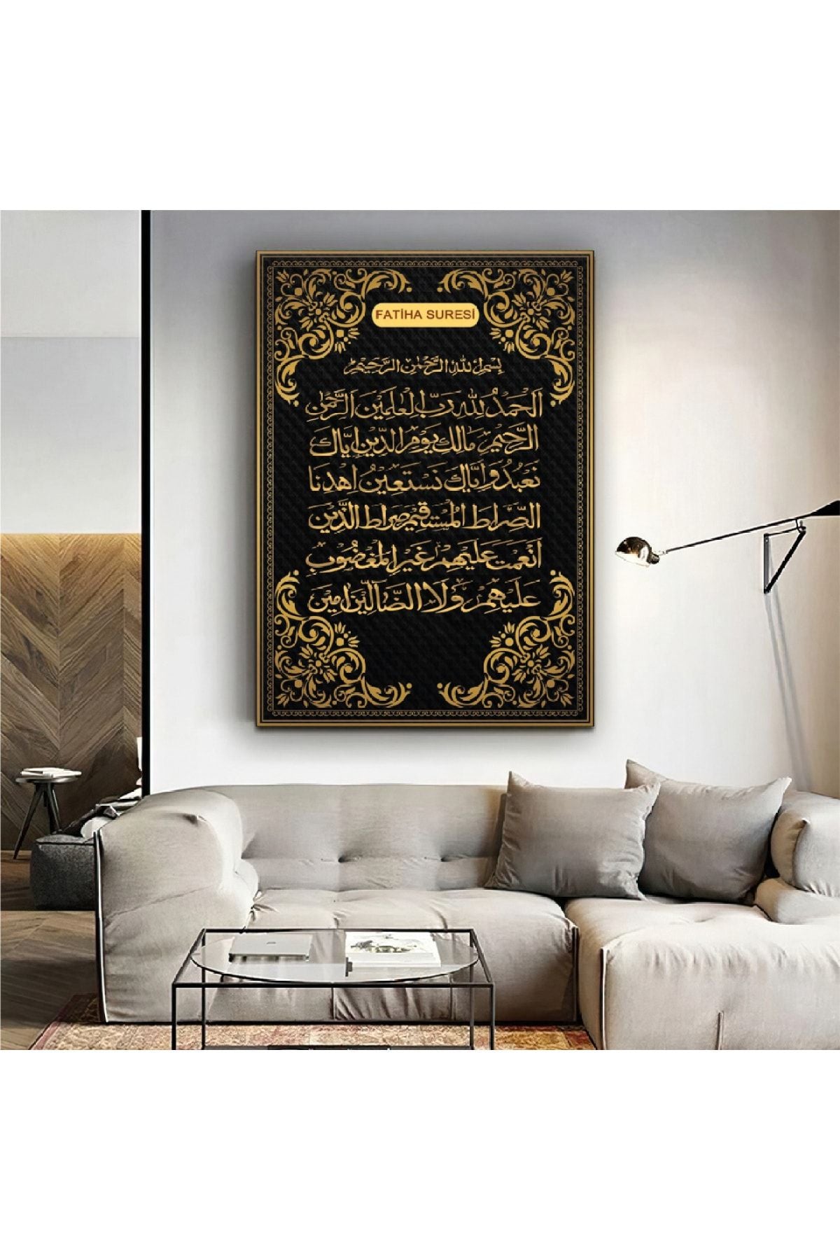 Fatiha Süresi Dini Kanvas Tablo