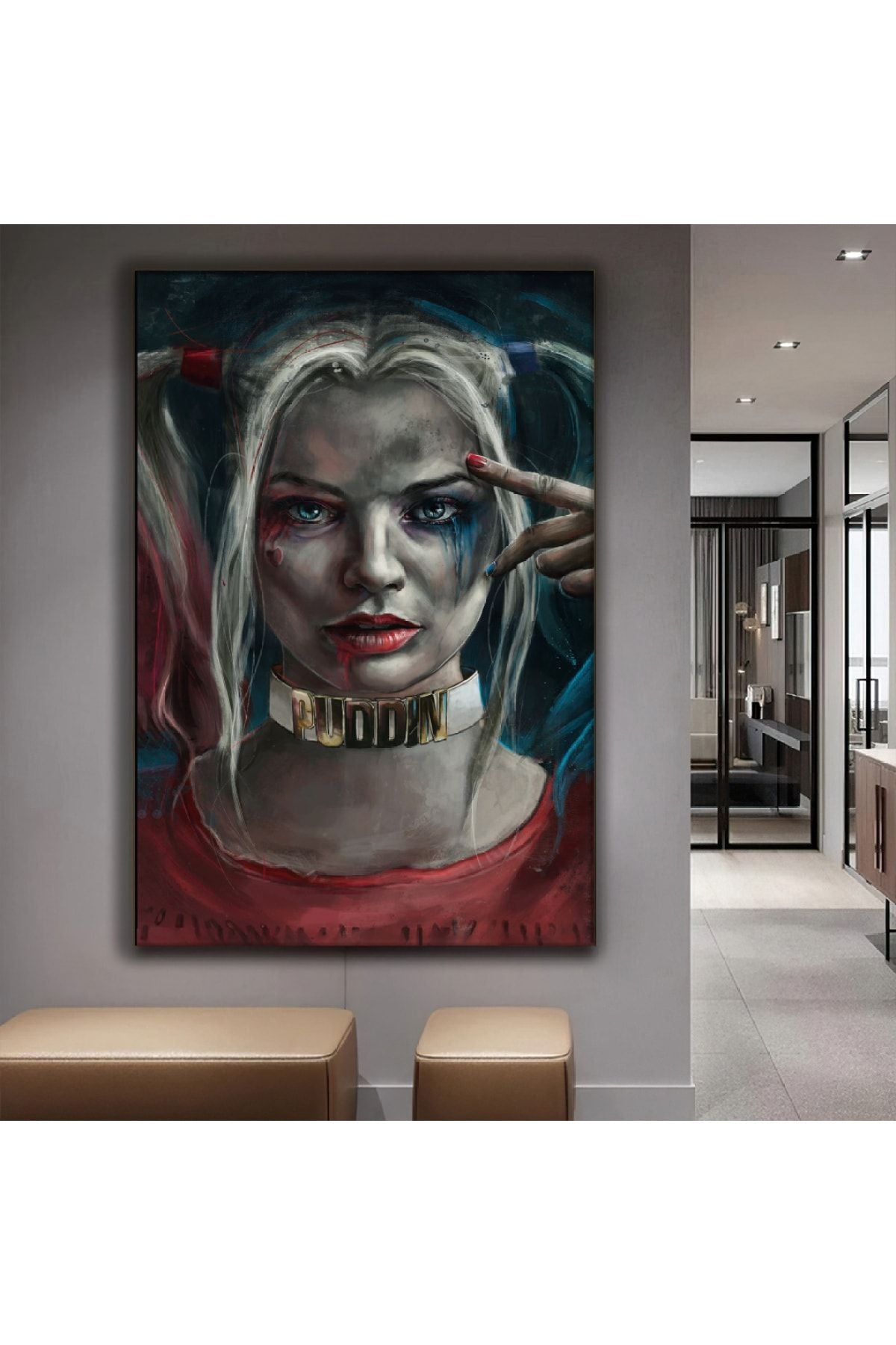 Harley Quin Karakter Kanvas Tablo