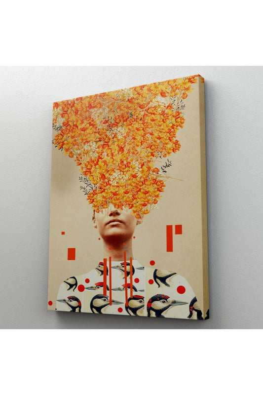 Gerçeküstü Kadın Kanvas Duvar Sanatı, Portakal Çiçekleri Kanvas Tablo