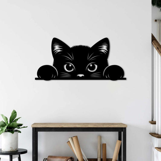 Meraklı Bakışlar Metal Duvar Dekoru