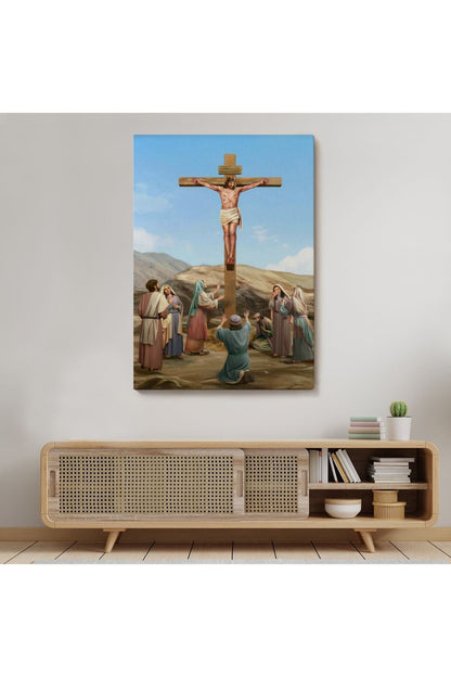 Isa'nın Çarmıha Gerilmesi Kanvas Tablo-5236