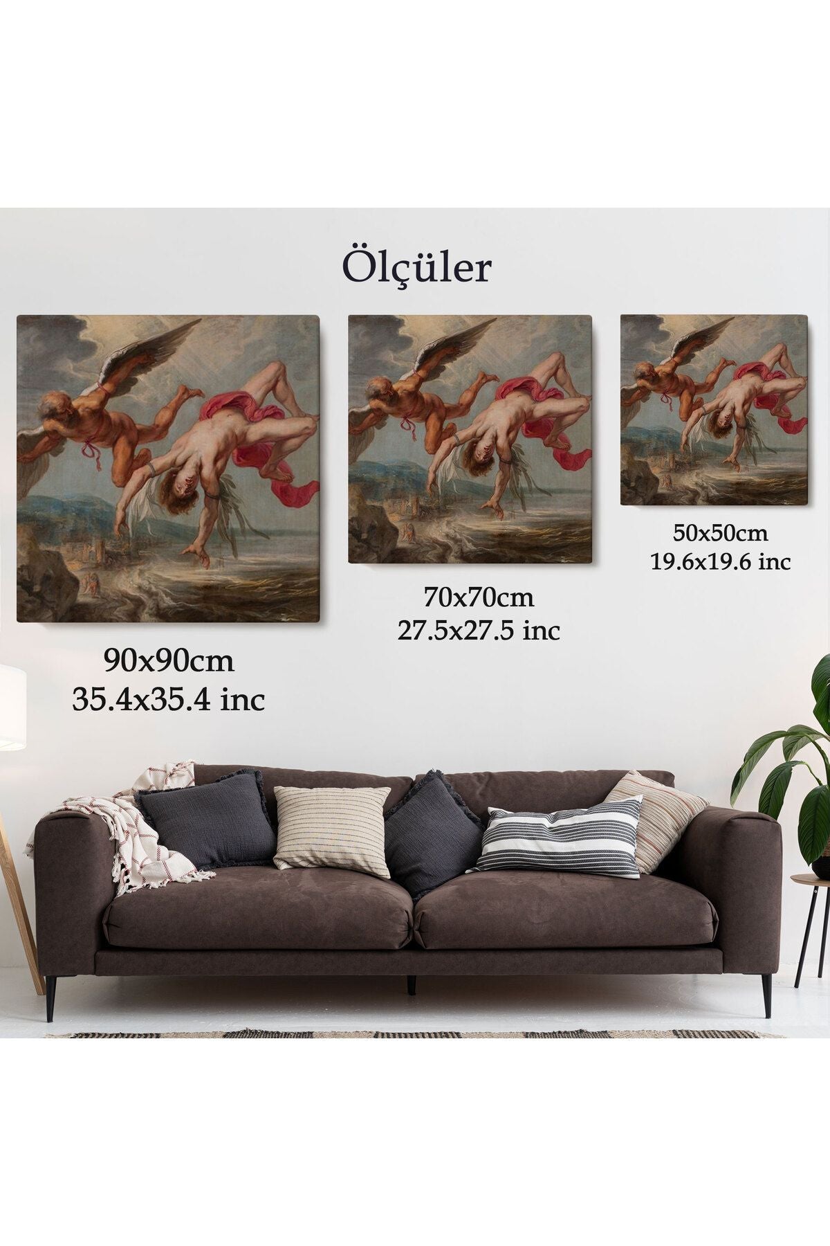 İcarus'un Uçuşu Dekoratif Duvar Tablosu-5859