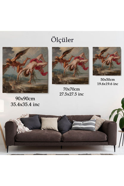 İcarus'un Uçuşu Dekoratif Duvar Tablosu-5859