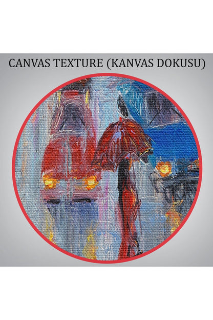 Özel Tasarım, Dekortif  BaskıYağlı Boya Görünümlü Modern Kanvas Duvar Tablosu, Tablo-1197