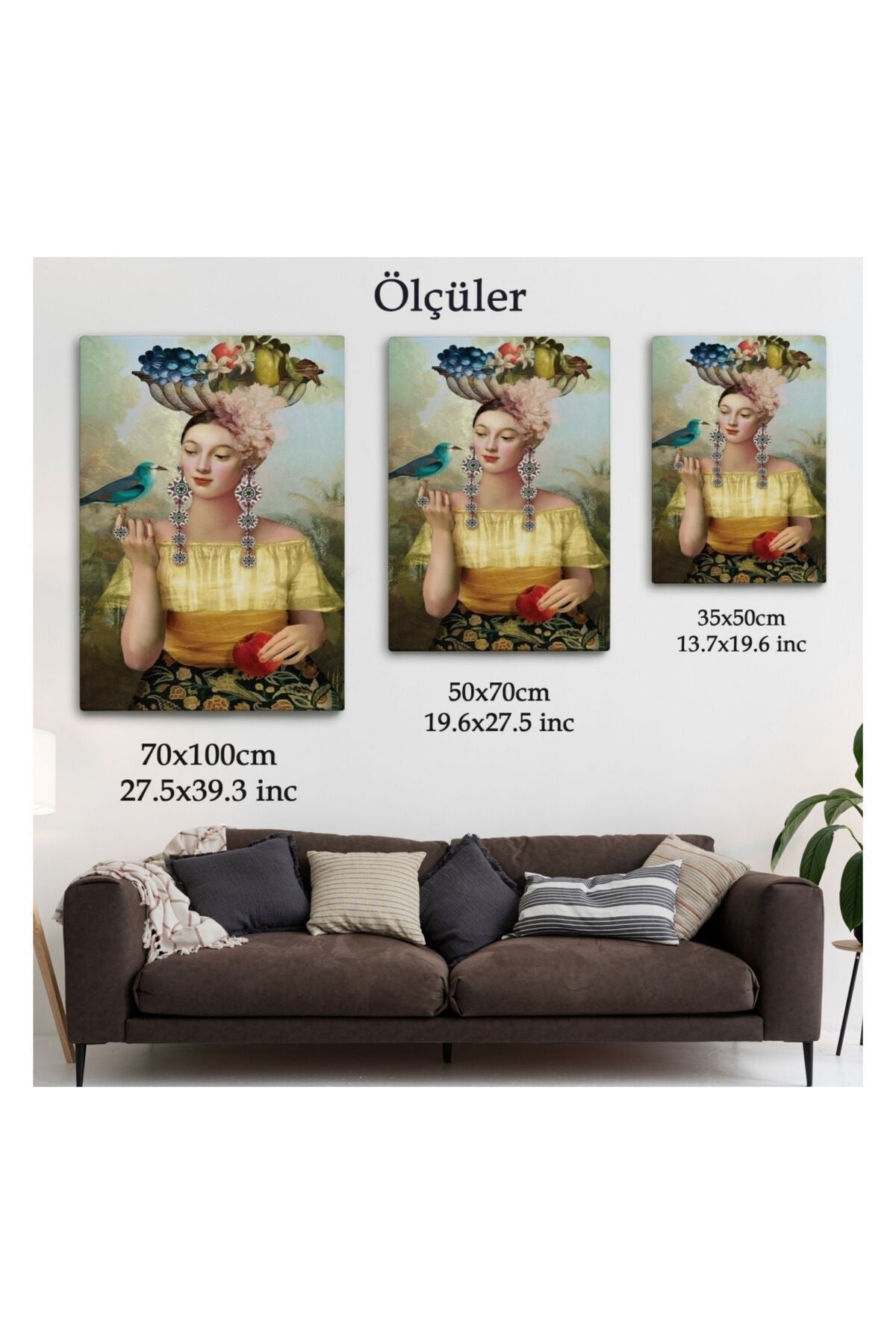 Kanvas Tablo, Duvar Dekoru, Nine of Pentacles Dokuz Tılsım 6401 BUNGKNV