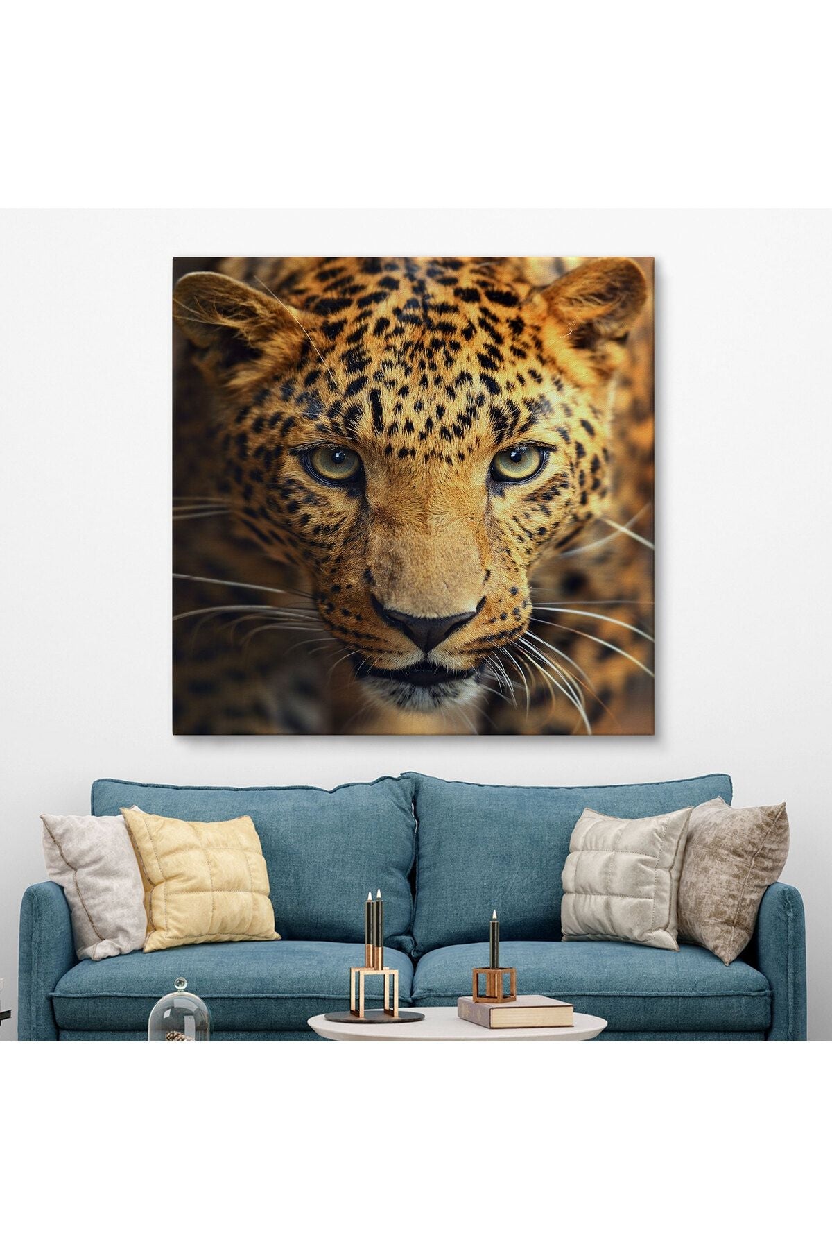 Leopar Dekoratif Kanvas Tablo-5811