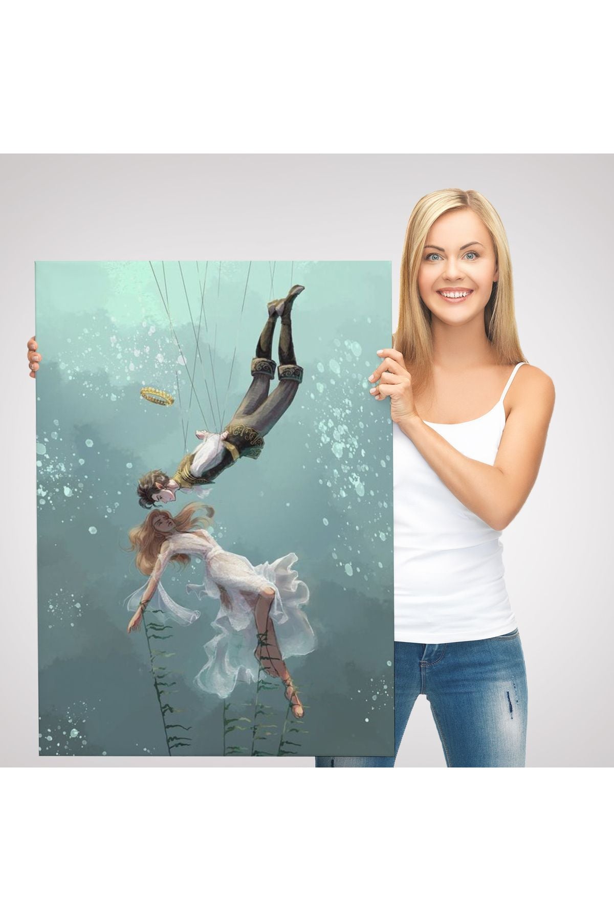 Kötü Kral Jude & Cardan, Denizler Altındaki Aşıklar Kanvas Tablo-5287