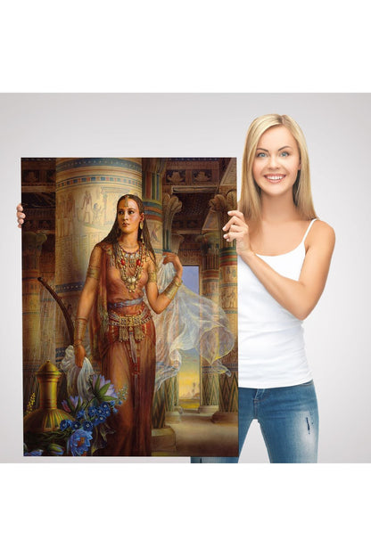 Kinuko Yamabe Craft Mısırlı Kadın Çalışması Kanvas Tablo-6047