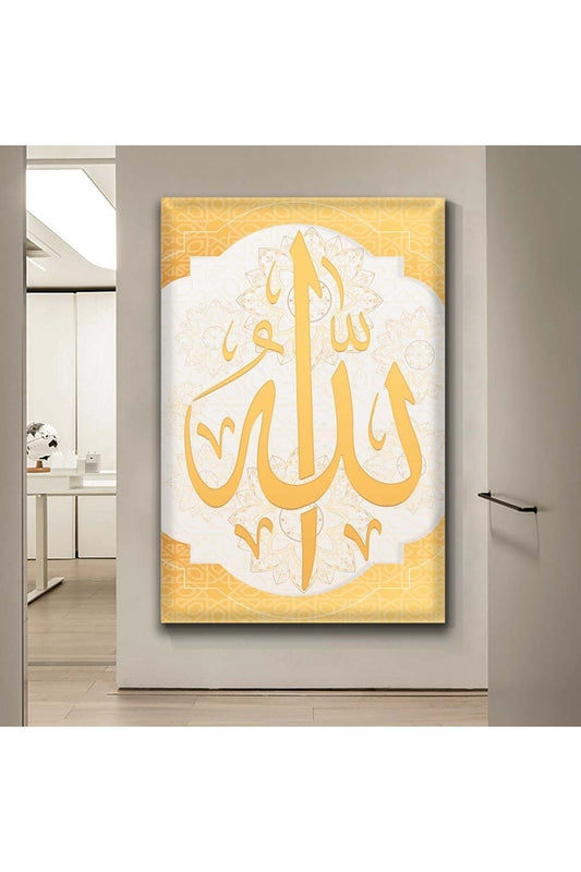 Allah Lafzı Dini Kanvas Tablo
