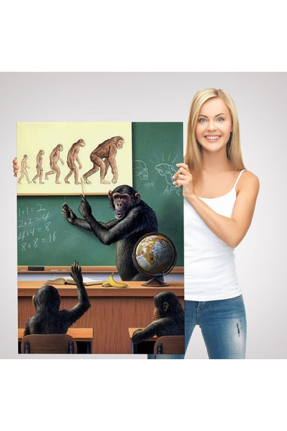 İnsanın Tersine Evrimine Anlatan Manmun Tablosu-6265