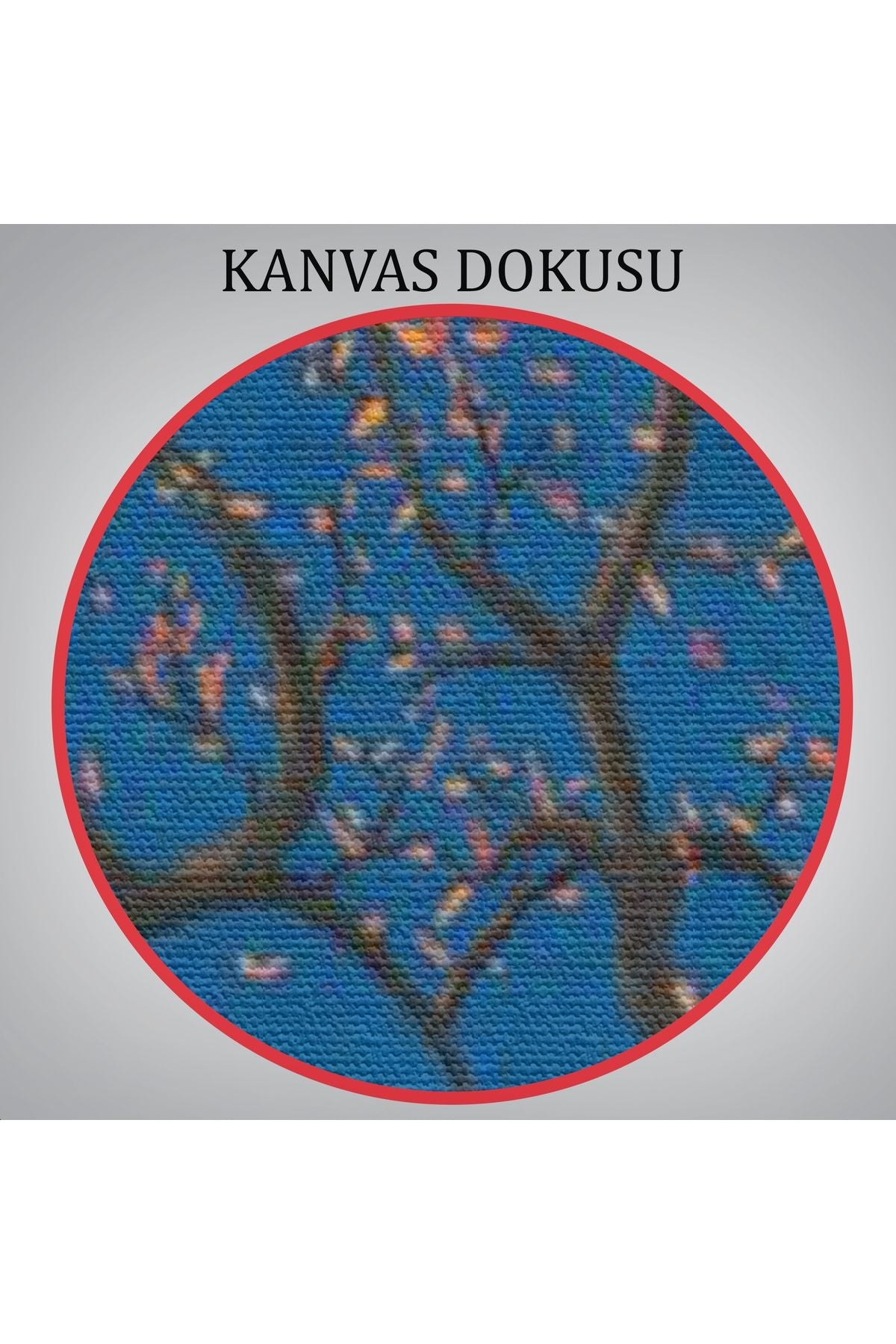 Gece Ay Işığındaki Aşk Ağacı Dekoratif Duvar Tablosu-6197