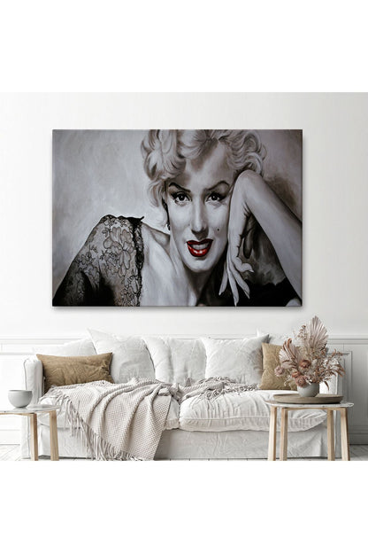 Dekoratif Duvar Tablosu-Marilyn Monroe ve Güzelliği Kanvas Tablo 6610
