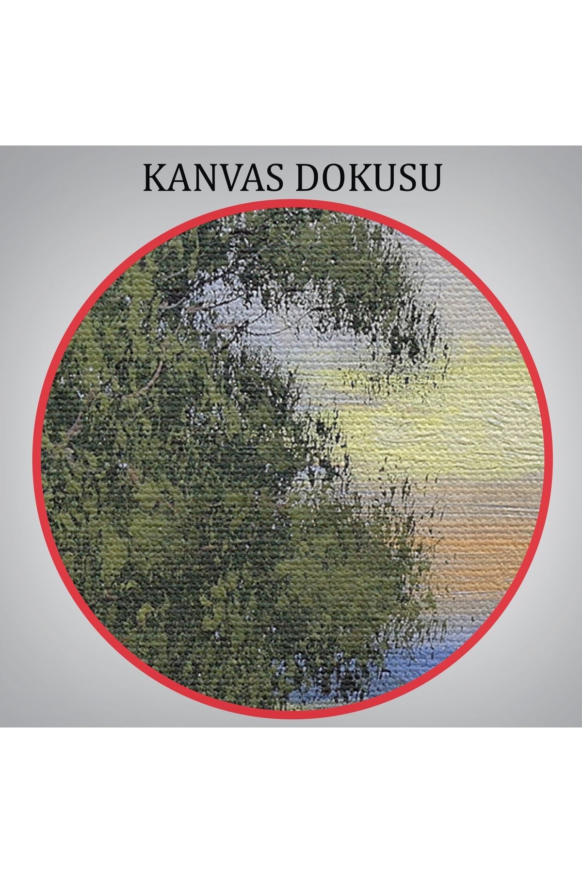 Köy Evi Manzarası Yağlıboya Görünüm Dekoratif Kanvas Duvar Tablosu-3555