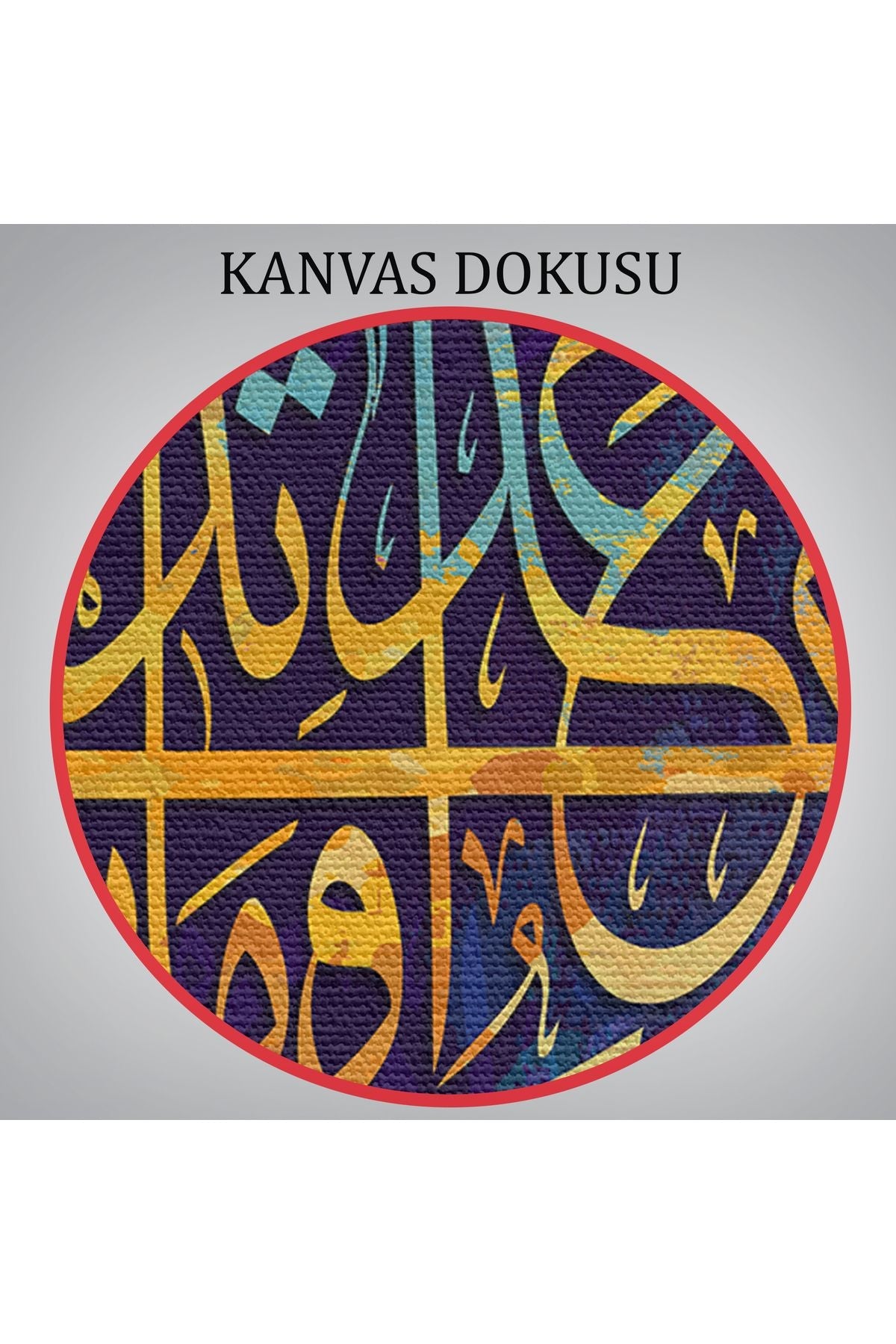 Kıyamet Gününün Bilgisi Allah Katındadır Lokman Suresi 34.Ayeti Yazılı Kanvas Tablo-3376