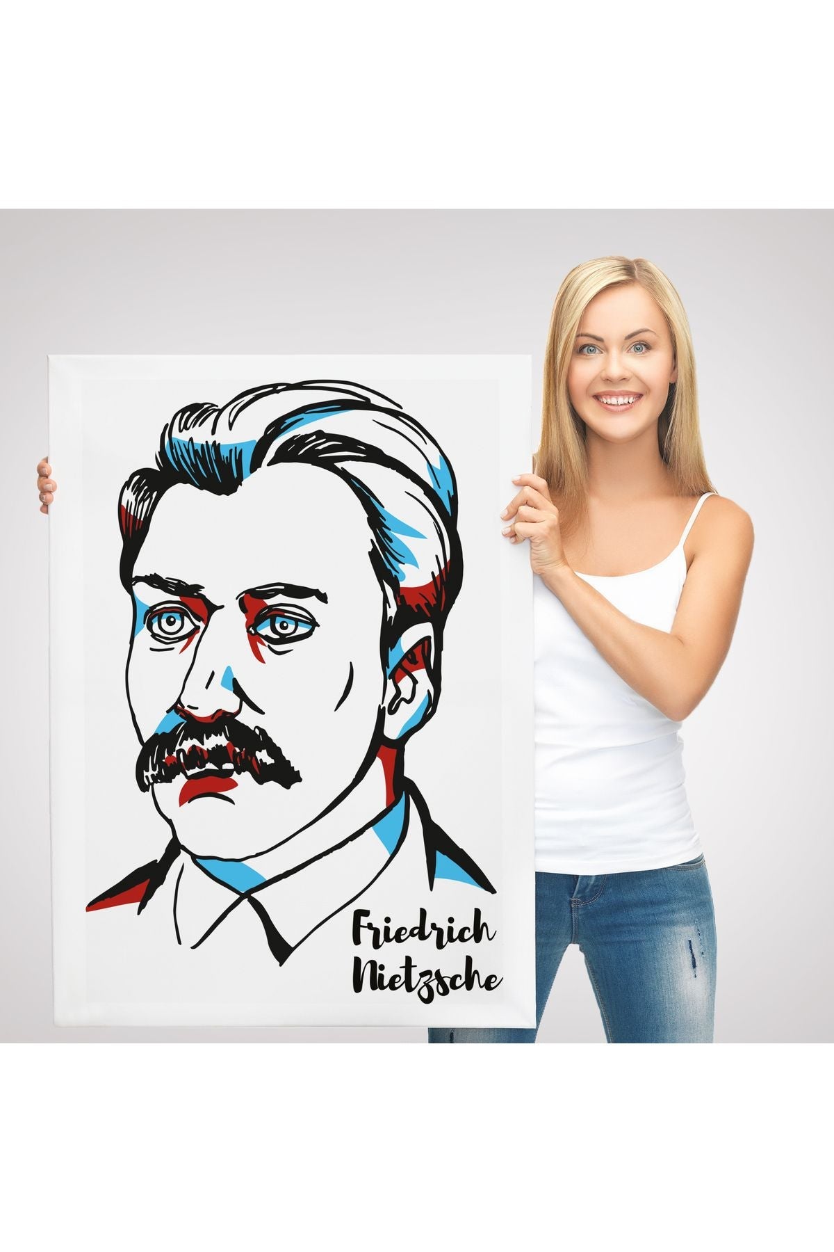 Friedrich Nietzsche Dekoratif Kanvas Tablo-5920