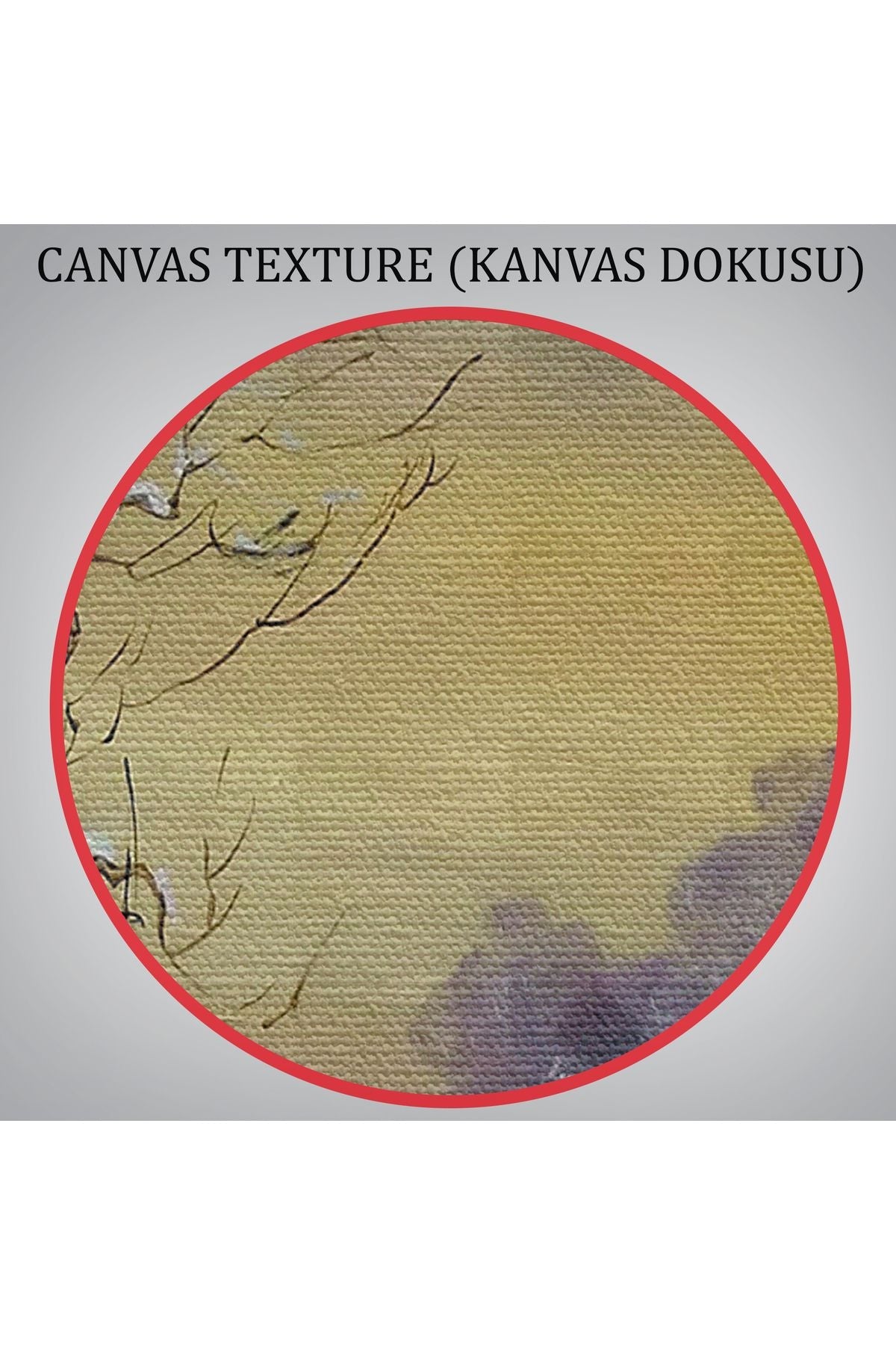 Karla Kaplı Köy Manzarası Duvar Tablosu-3661