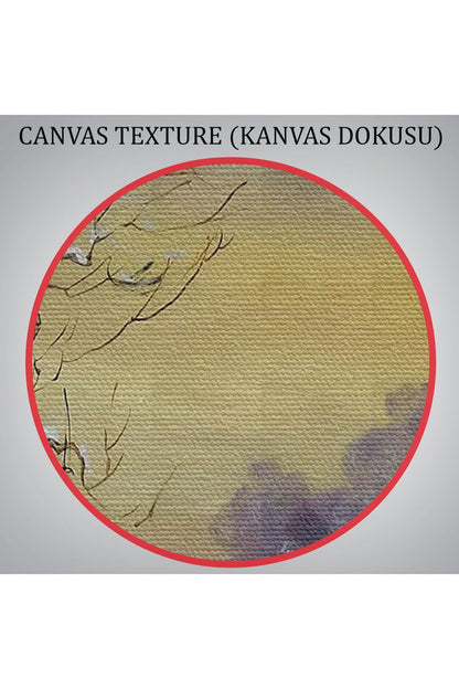 Karla Kaplı Köy Manzarası Duvar Tablosu-3661