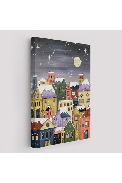 Londrada Kış Gecesi Dekoaratif Duvar Tablosu-6145