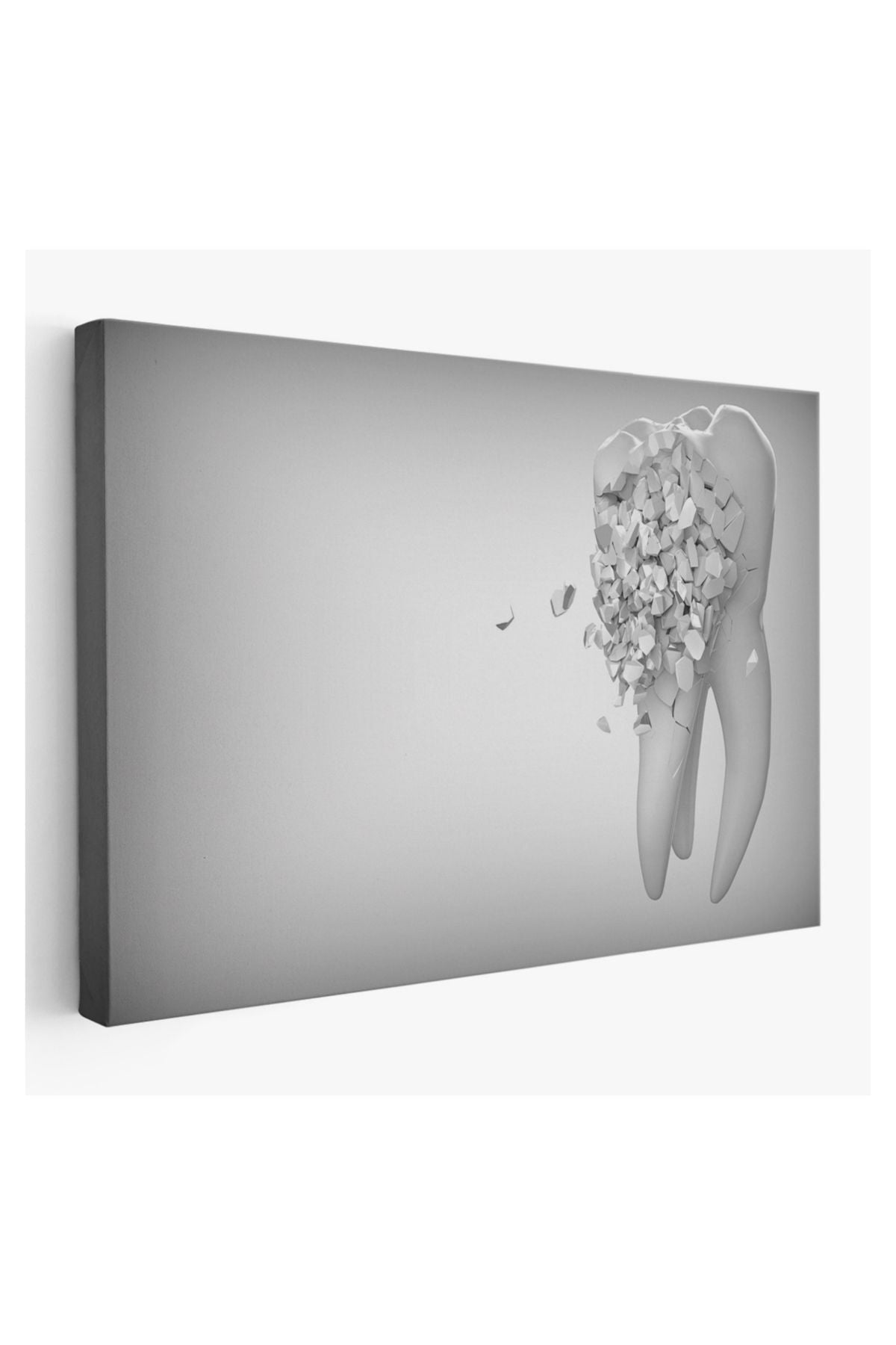 Kanvas Tablo, Duvar Dekoru, Çürüyen Diş, Diş Kliniği Diş Hekimi 5372 BUNGKNV