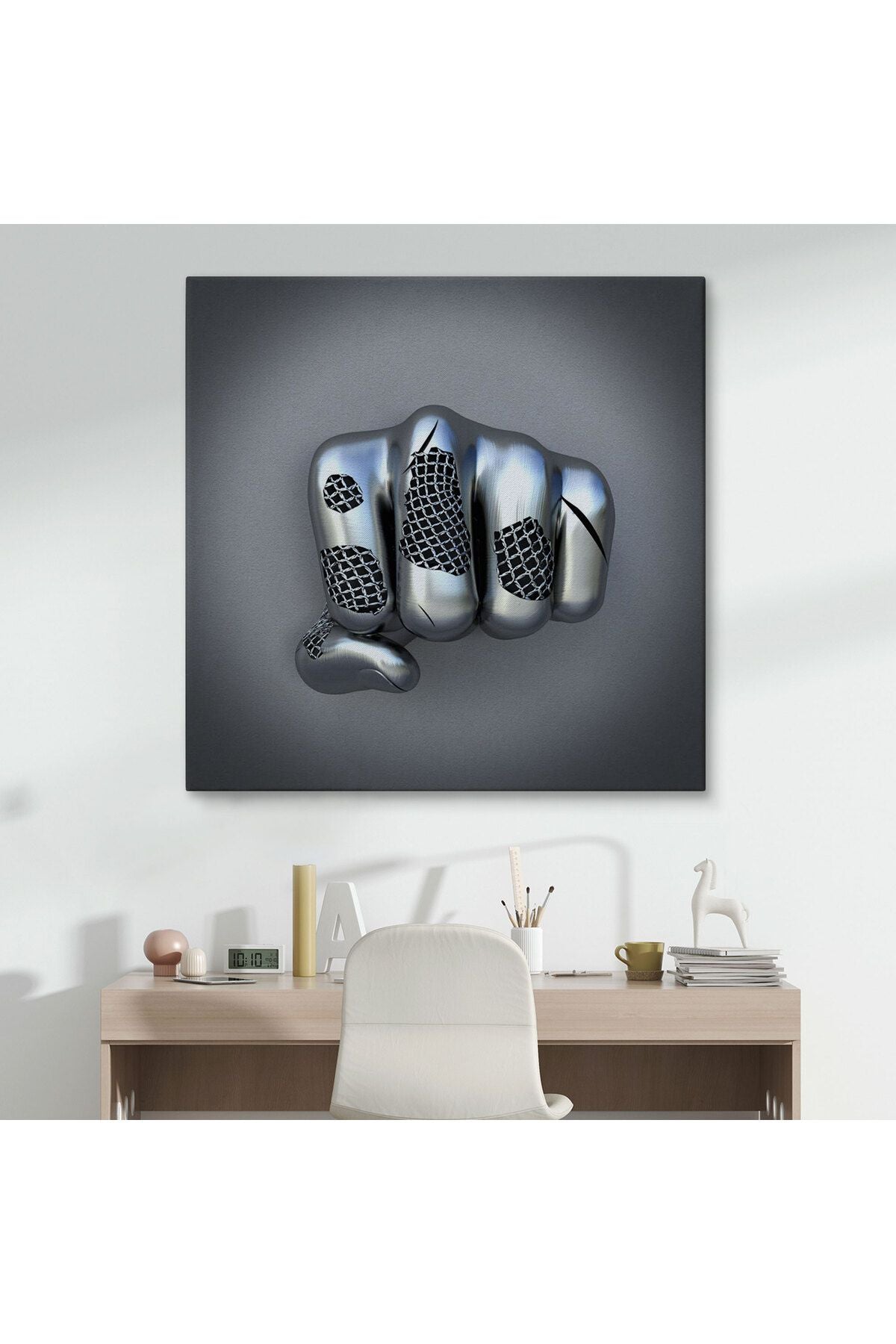 Metalik 3D Efektli Modern Kanvas Tablo-5361