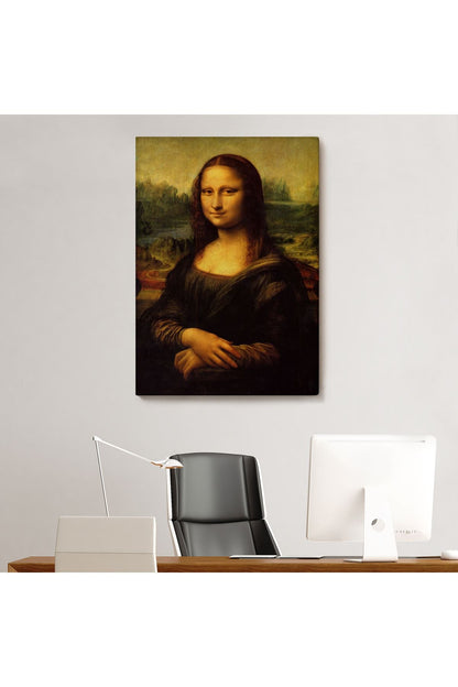 Leonardo da Vinci'nin Ünlü Eseri Mona Lisa Kanvas Tablosu-5126