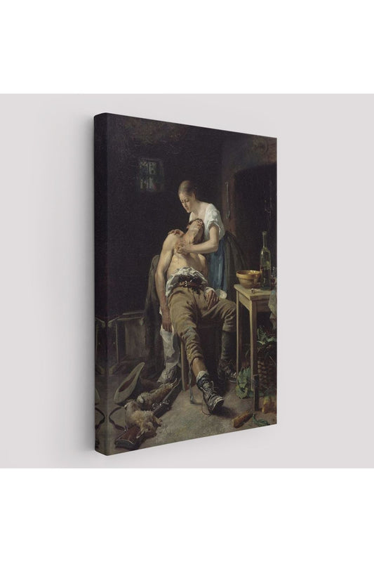 Yaralı Kaçak Avcı (1881) Duvar Tablosu-6059