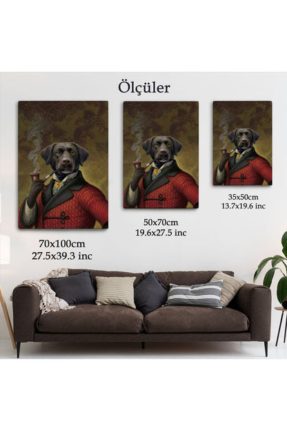 Pipo İçin Köpek Duvar Tablosu-6032