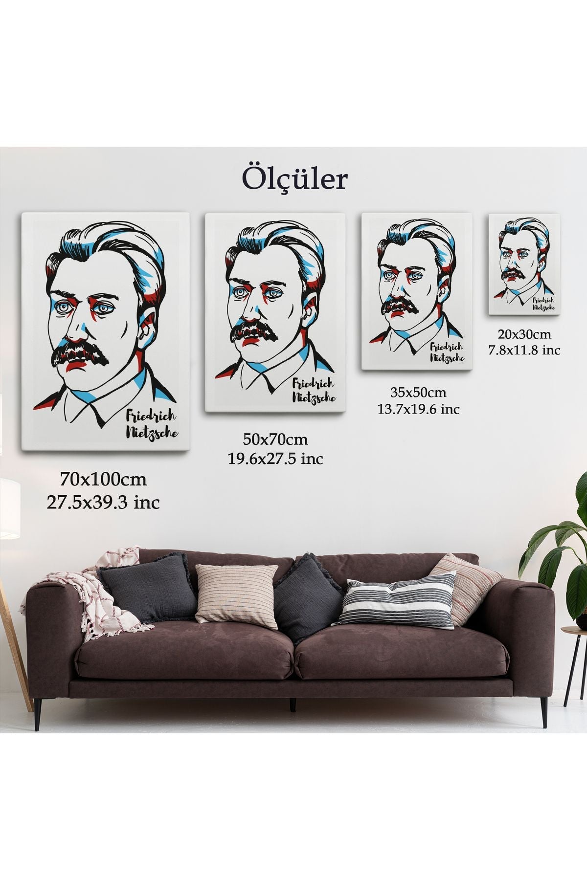 Friedrich Nietzsche Dekoratif Kanvas Tablo-5920