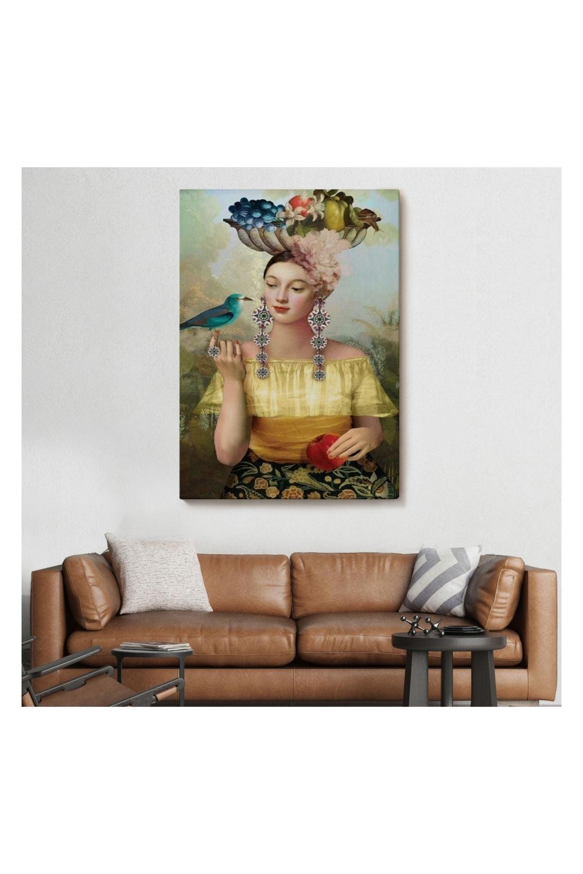 Kanvas Tablo, Duvar Dekoru, Nine of Pentacles Dokuz Tılsım 6401 BUNGKNV