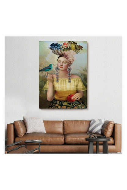 Kanvas Tablo, Duvar Dekoru, Nine of Pentacles Dokuz Tılsım 6401 BUNGKNV