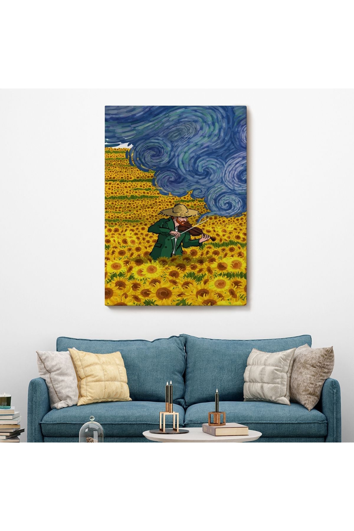 Vincent van Gogh Temalı İllüstrasyon Tablosu-6361