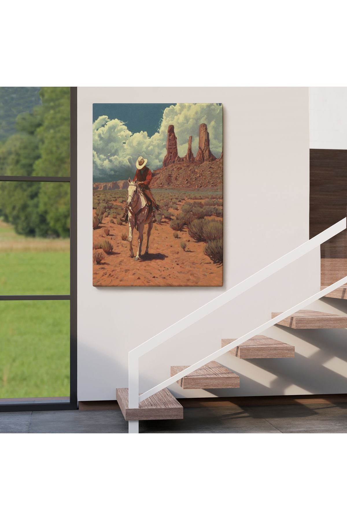modagos067 Amerikalı Kovboy Dekoratif Duvar Tablosu-6280