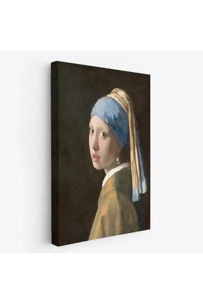 İnci Küpeli Kız Kanvas Tablo, Ressam Johannes Vermeer -4969
