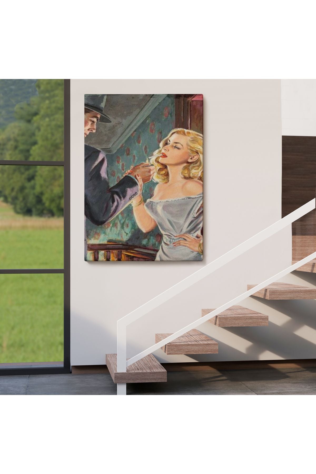 Luther Gordon tarafından yazılan "Özgür ve Kolay" Kanvas Tablosu-5255