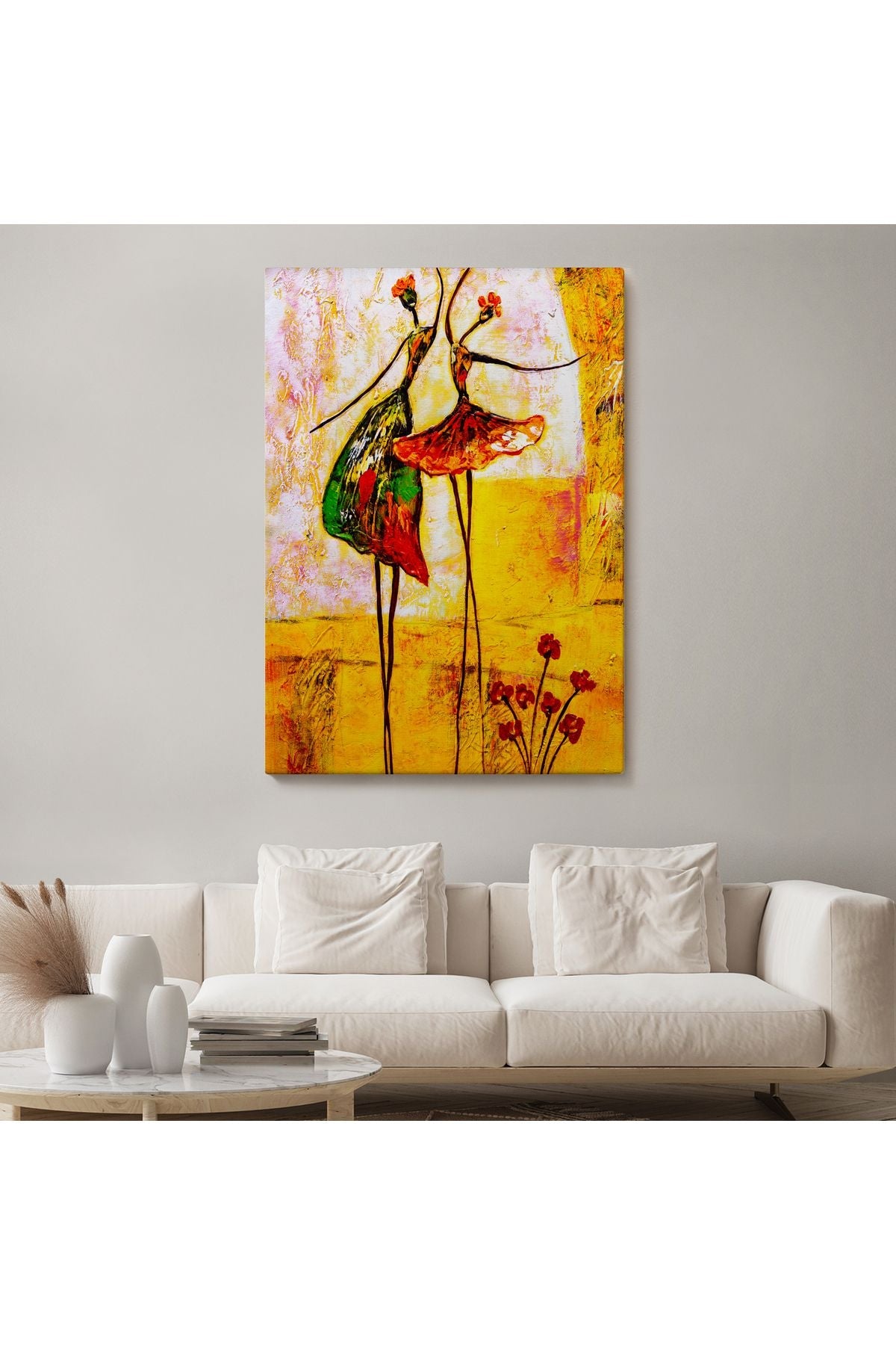 Tshp seri001 Dans Eden Kadınlar Kanvas Tablo-5982