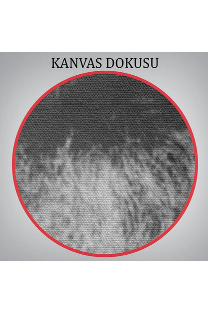 Karl Marx Siyah Beyaz Dekoratif Kanvas Tablo-5964