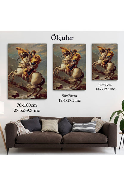Alpleri Aşan Napolyon Duvar Tablosu-6011