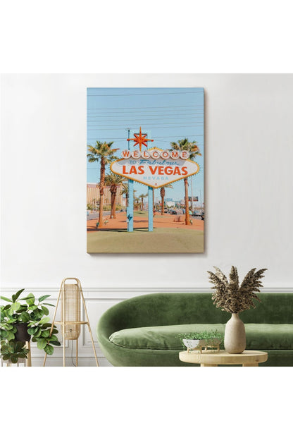 Las Vegas Nevada Ünlü Tabelası Duvar Tablosu-6294