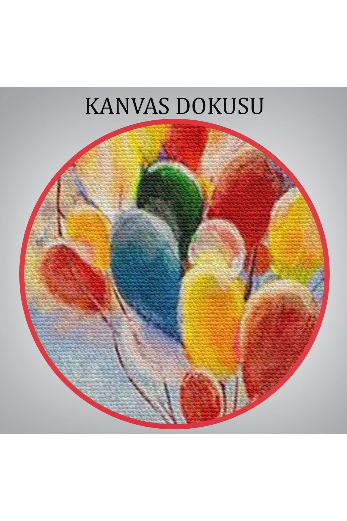 HG Bulutlaların Üzerindeki Renkli Balonları Tutan Kız Tablosu-6643