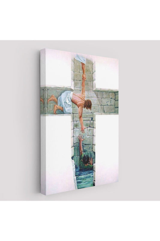 Kurtarıcı İsa ile Cennet Kanvas Tablo, Bizde Daha Büyük Bir Aşk Yoktur Kanvas Tablo-5224