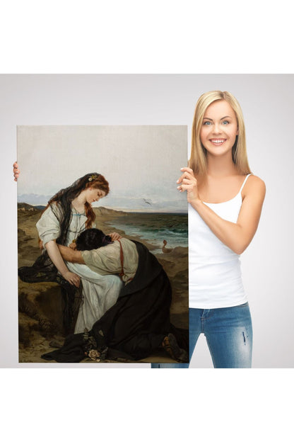 Hanus Knöchel'in Deniz Kıyısında İsimli Eseri Tablosu, On the Seashore -6180