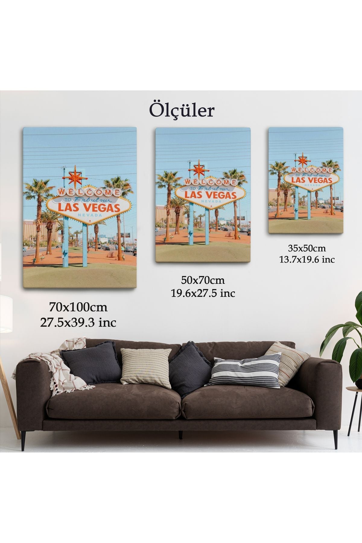 Las Vegas Nevada Ünlü Tabelası Duvar Tablosu-6294