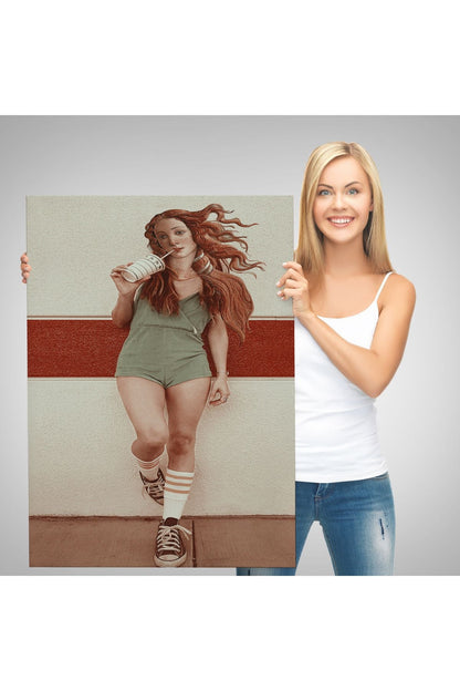 Günümüz Modern Venüsü Dekoratif Duvar Tablosu-6137