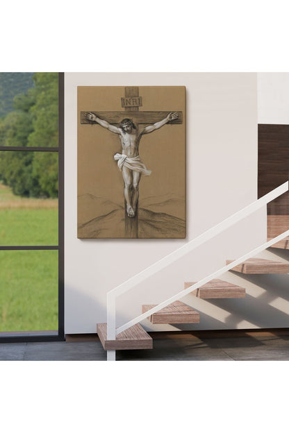 İsa Çarmıha Gerilmiş Duvar Tablosu-6048
