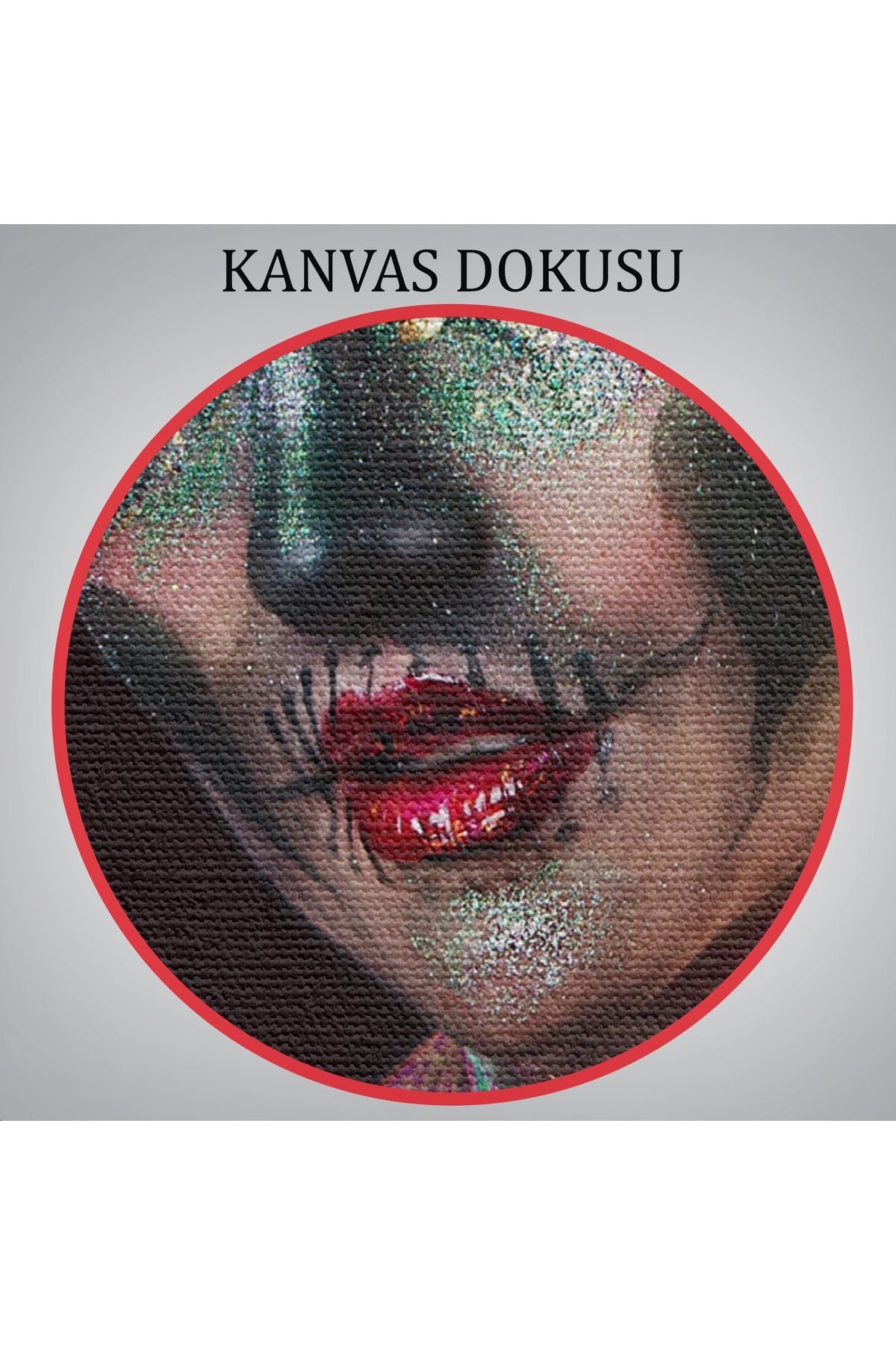 Güzel Kızın Cadılar Bayramı Makyajı Duvar Tablosu-5988