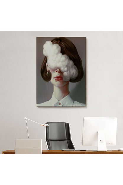 Modern Gerçeküstü Kadın Sanatı Kanvas Tablo, Pop Art KanvasTablo Sanatı-5212