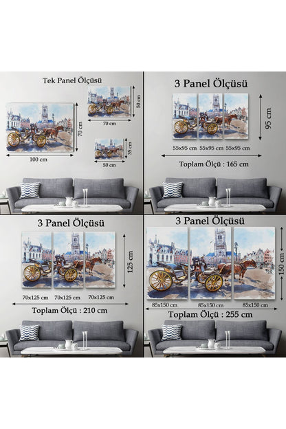 Kanvas, Duvar Tablosu, Dekoratif, Belçika Brugge Tarihi Kasaba 3512 EGKNV