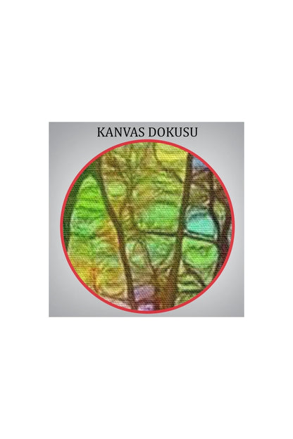 Sanatsal Cam Ağaç Kanvas Tablosu-6220