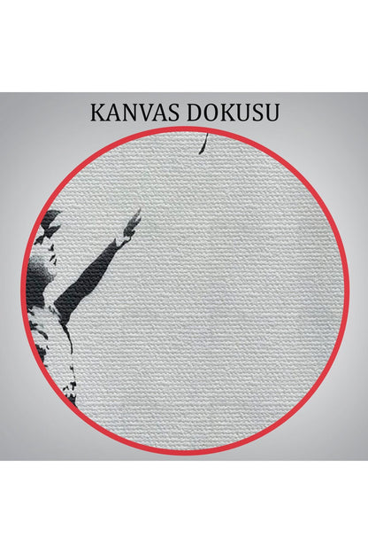 HG Banksy Kırmızı Balonu Uçup Giden Kız Kanvas Tablosu-5059