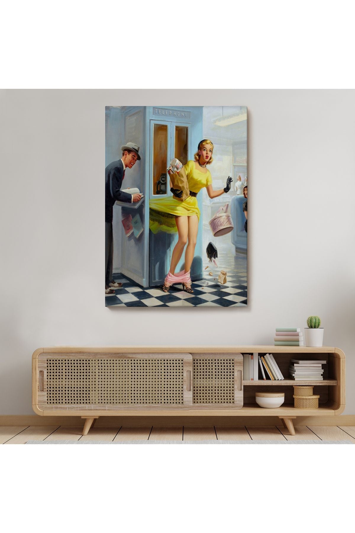 Kanvas, Duvar Tablosu, Dekoratif, Pin-up Girl 6458 EGKNV